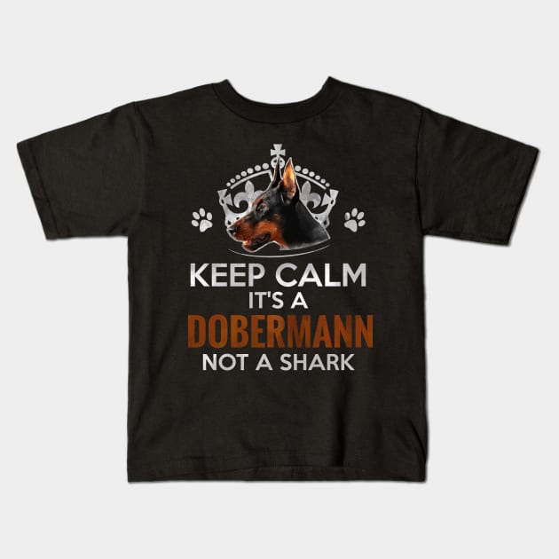 Doberman Pinscher - Dobermann Kids T-Shirt by Nartissima